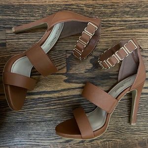 Anne Michelle Iceeland 3 Cognac Heeled Sandal